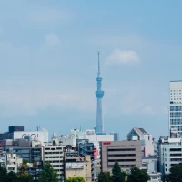 挙式会場からのスカイツリー