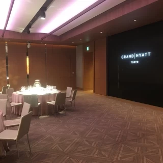 披露宴会場のスクリーン