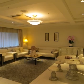 披露宴会場前ロビー