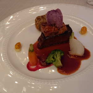 肉料理。フォアグラも重なり豪華。|504988さんのANAクラウンプラザホテル札幌の写真(671510)