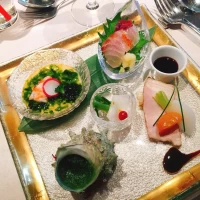 彩りが綺麗な前菜
