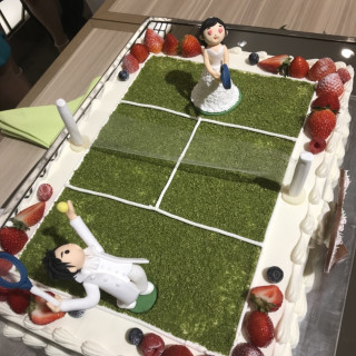 お互いテニスを頑張ってたので、ケーキはこだわりました！