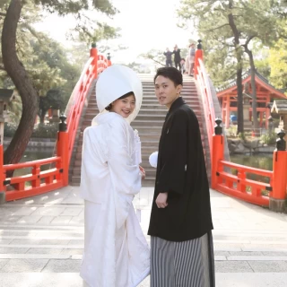 花嫁行列中。