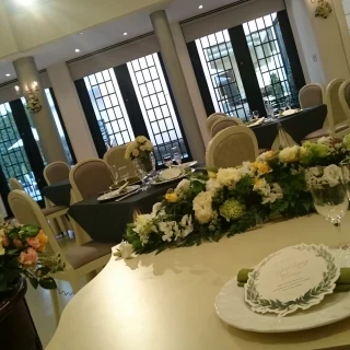 新婦席から見た披露宴会場