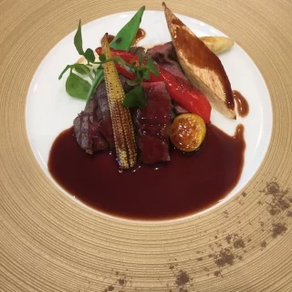 試食のお肉