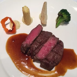 試食のお肉