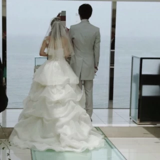 チャペルでの後ろ姿です！