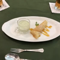 コースのデザート。