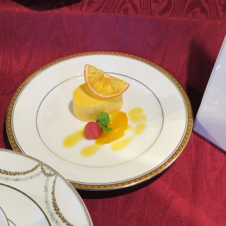ブライダルフェアでの料理模型(本番もまさにこれでした)