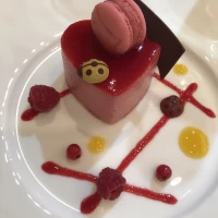 デザートのムースはとても美味しかった！