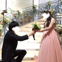 お色直しのブーケの受渡し