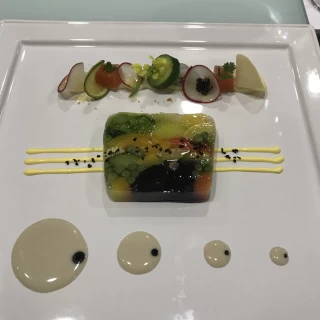 見学時に出して頂いたコース料理