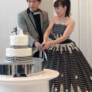 コンセプトに合わせたオリジナルケーキを作っていただきました。