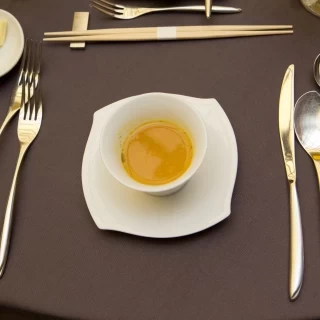 スープはシンプルなものにしました
