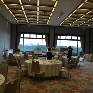 岡山城の見える披露宴会場|506852さんの岡山プラザホテルの写真(646664)
