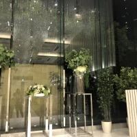 チャペル正面には緑が！