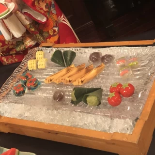 和菓子ビュッフェの一部。他にも団子や饅頭等もあります。