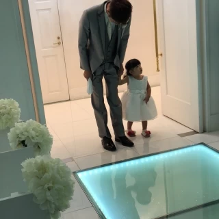 パパと娘入場