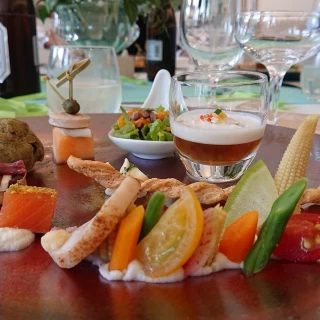 長野県産の料理。前菜