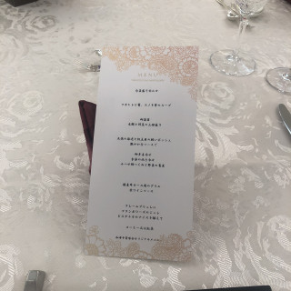 試食会メニュー