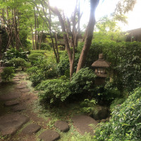 ホテル内庭園の様子(小道)