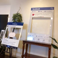 InstagramやFacebook用パネルもありました！