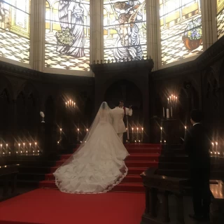 模擬結婚式にて