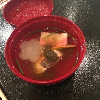 両親との試食会 汁物