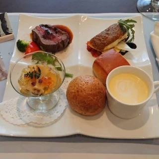 ブライダルフェアで試食したお料理です。