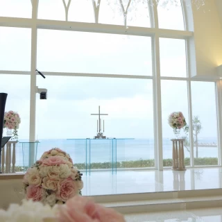 海が一望できる