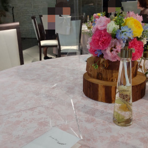テーブル装花|508299さんのマリーゴールドの写真(1533701)
