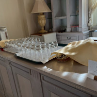 ウェルカムドリンクの用意もあり、清潔感もあります。