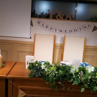 ナチュラルな雰囲気な会場でした。