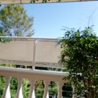 館内から外を見たところです。