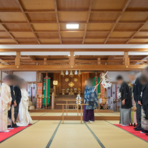 お祓いをしていただきます。|509396さんの出雲大社 北島国造館の写真(815214)