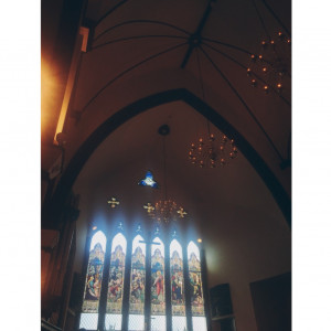 ステンドグラス。自然光がよく入り美しいです。|509396さんの麻布グレイスゴスペル教会の写真(660682)