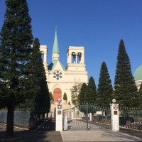 会場の外観です。駅を出るとふぐにこの光景が見えます。