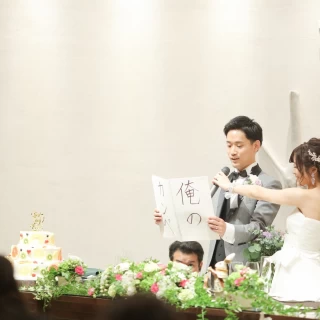 新郎挨拶中