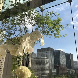 季節のお花を週替わりで生けているそうです。