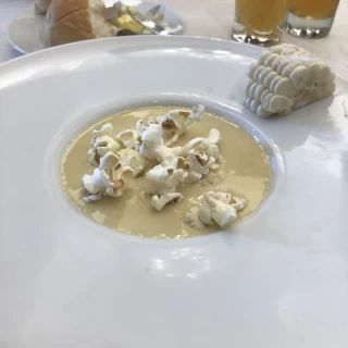 とうもろこしの冷たいポタージュ