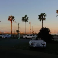 夕方の風景です。夕日が綺麗です。