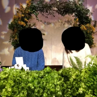 ブライダルフェアの高砂