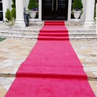 式場入口の赤いカーペット