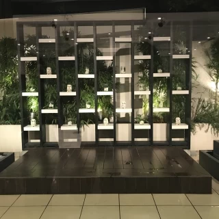 テラスのミニステージ
