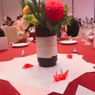 ゲストテーブルのお花