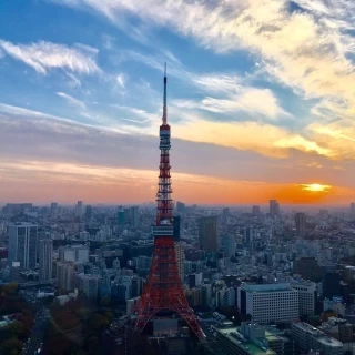 披露宴後窓から見えた景色