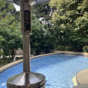 お庭のプール|510692さんのRISTORANTE“CANOVIANO”（リストランテ　カノビアーノ）（ホテル雅叙園東京内）の写真(1468114)