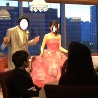 お色直し後の入場は、ダンスをして入場しました
