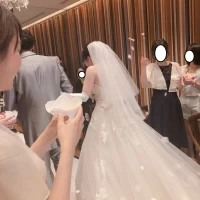 フラワーシャワーで退場しました