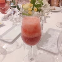 ゲストに大人気の季節のノンアルコールカクテル　いちご味☆